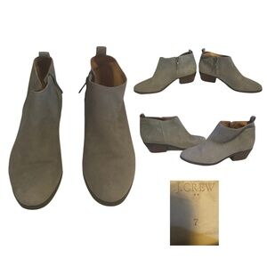 JCREW ANKLE SUEDE BOOTIES